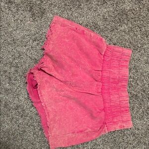 High Waist Pink Women's Shorts